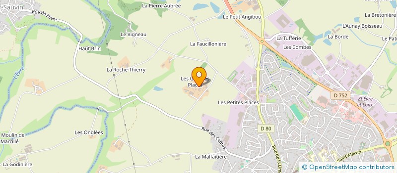 localisation de l'entreprise EARL LES GRANDES PLACES à BEAUPREAU-EN-MAUGES