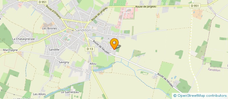 localisation de l'entreprise EARL LES GRANDS MARAIS  SANDILLON