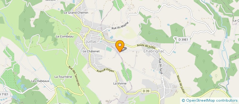 localisation de l'entreprise EARL LES GRAVES BLANCHES à JUILLAC