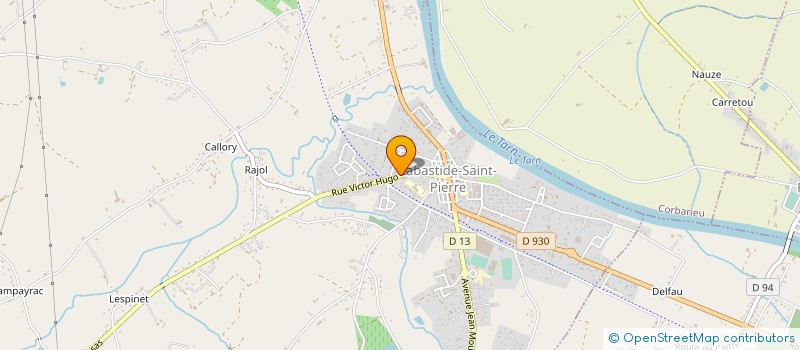 localisation de l'entreprise EARL LES GRAVIERES DE RABANY  LABASTIDE-SAINT-PIERRE