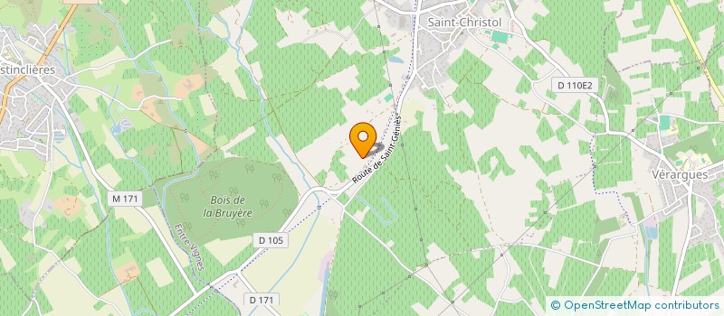 localisation de l'entreprise EARL LES GROTTES  LUNEL-VIEL