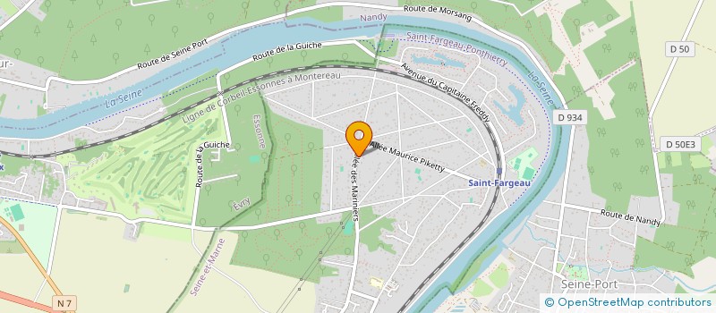 localisation de l'entreprise EARL LES GROTTES  SAINT-FARGEAU-PONTHIERRY