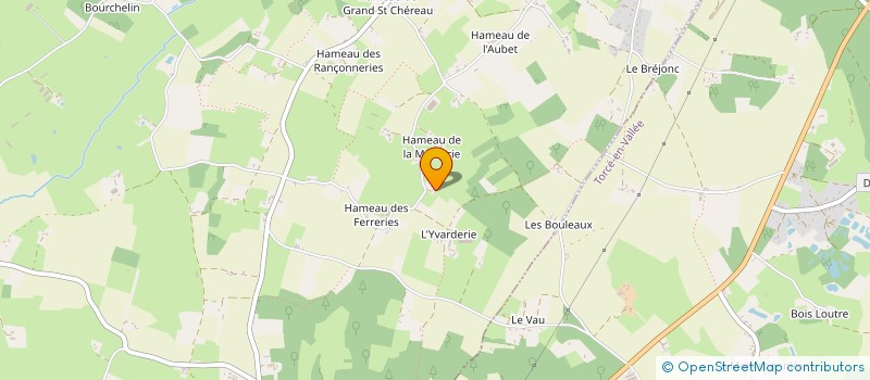 localisation de l'entreprise EARL LES GUYONNIERES à TORCE EN VALLEE