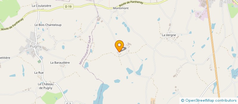 localisation de l'entreprise EARL LES HAUTES LOGES  LA CHAPELLE-SAINT-LAURENT