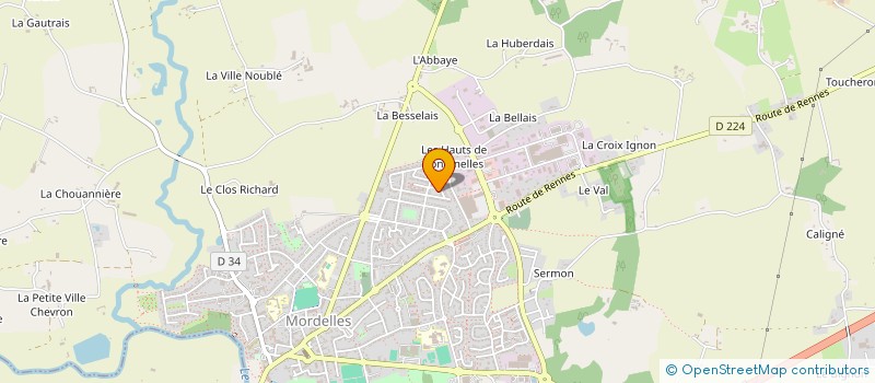 localisation de l'entreprise EARL LES HAUTS PRES à MORDELLES