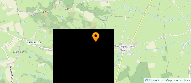 localisation de l'entreprise EARL LES HUGAUX  CHEVAGNY-SUR-GUYE