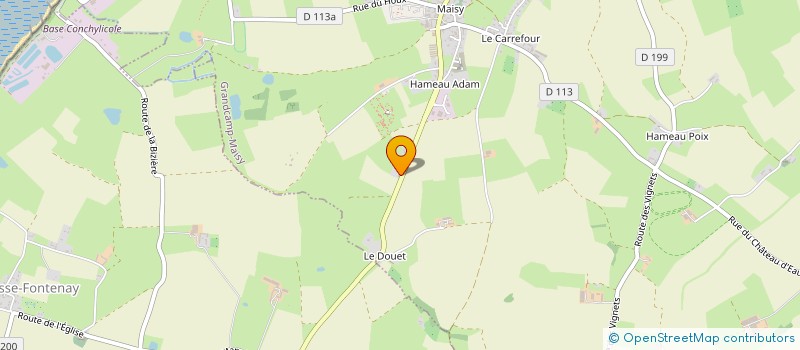 localisation de l'entreprise EARL LES HUITRES DE LAURENT  CRICQUEVILLE-EN-BESSIN