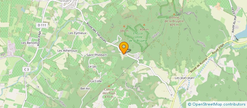 localisation de l'entreprise EARL LES JARDINS DU LEVANT  VILLARS