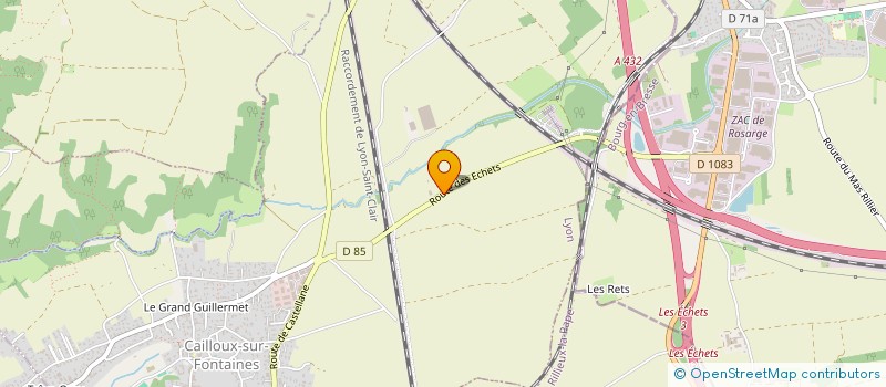 localisation de l'entreprise EARL LES JARDINS DU PLATEAU  CAILLOUX-SUR-FONTAINES