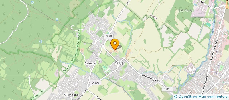 localisation de l'entreprise EARL LES JARDINS DU RENARD  SERGY