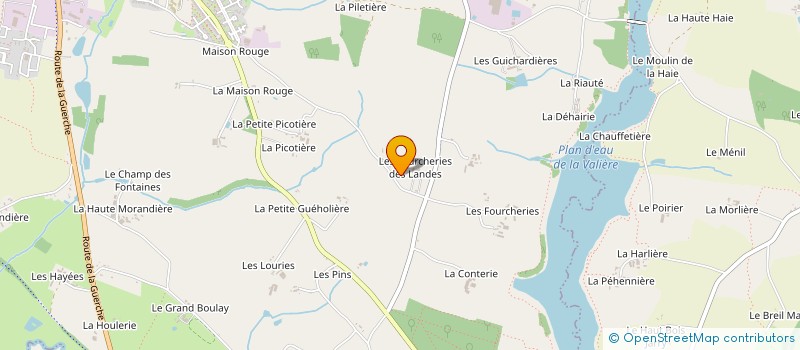 localisation de l'entreprise EARL LES LANDES à VITRE