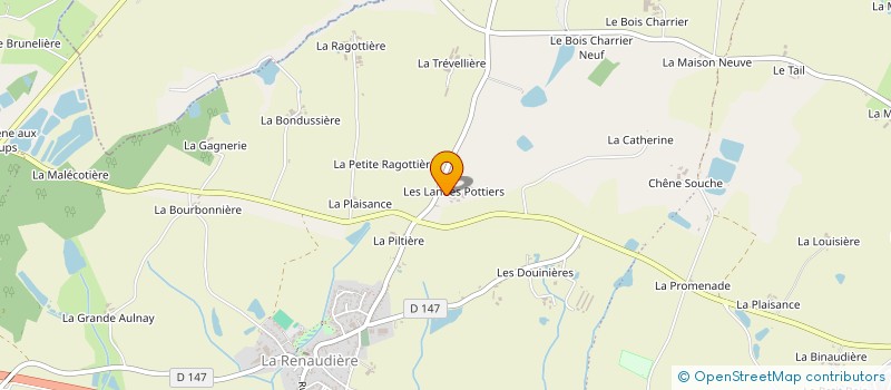 localisation de l'entreprise EARL LES LANDES POTTIERS à SEVREMOINE