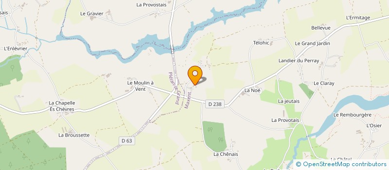 localisation de l'entreprise EARL LES LANDIERS  MAXENT