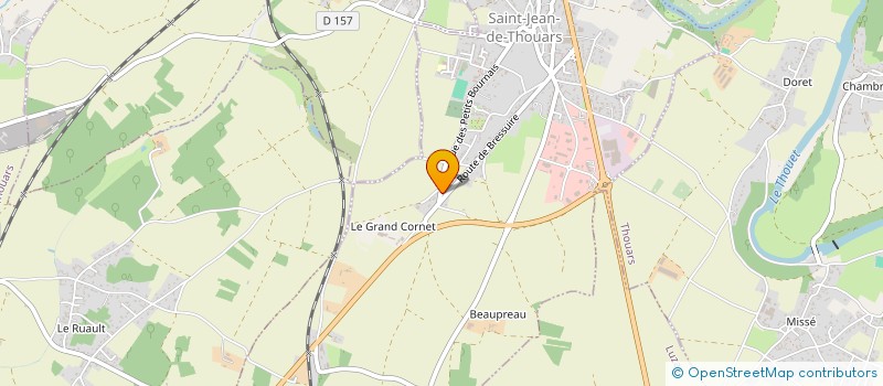 localisation de l'entreprise EARL LES LILAS  SAINT-JEAN-DE-THOUARS