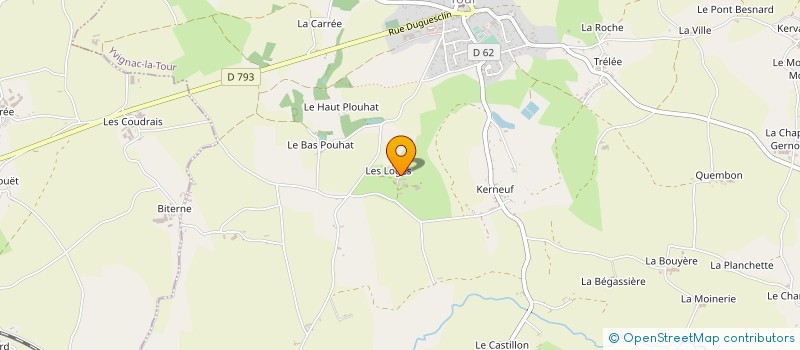 localisation de l'entreprise EARL LES LOGES à YVIGNAC-LA-TOUR
