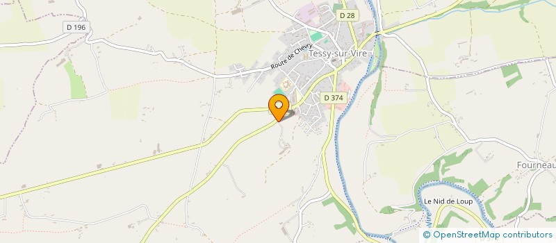 localisation de l'entreprise EARL LES LONGS CHAMPS  TESSY-BOCAGE