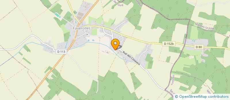 localisation de l'entreprise EARL LES LOUVERIES à FAVEROLLES