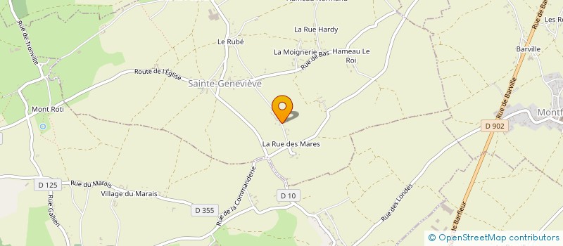 localisation de l'entreprise EARL LES MARES  SAINTE-GENEVIEVE