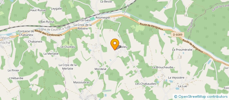 localisation de l'entreprise EARL LES MARTINIES à LA DOUZE