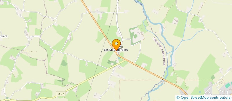 localisation de l'entreprise EARL LES MAUQUARTIERS  SAINT PIERRE DES ORMES