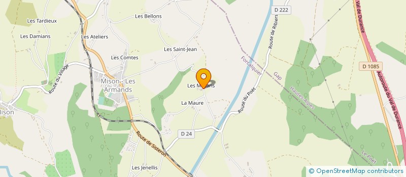 localisation de l'entreprise EARL LES MAZANS à MISON