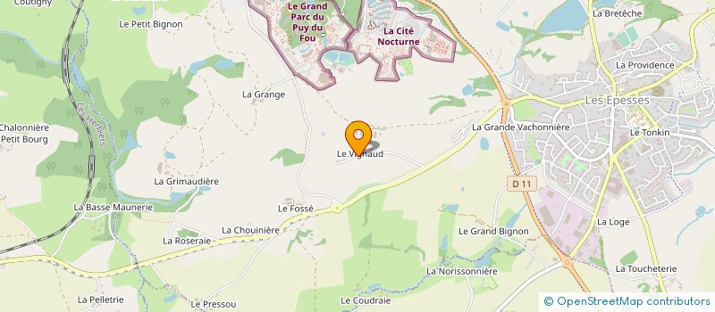 localisation de l'entreprise EARL LES MEUNIERS à LES EPESSES