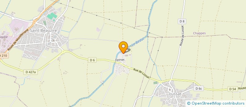 localisation de l'entreprise EARL LES MONTADES à SAINT-BEAUZIRE