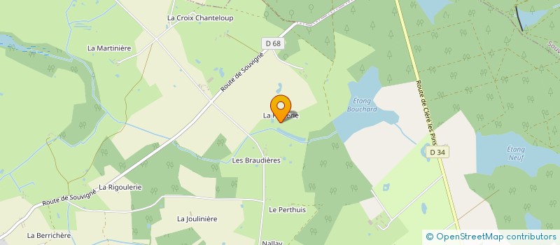 localisation de l'entreprise EARL LES NORMANDES à SOUVIGNE