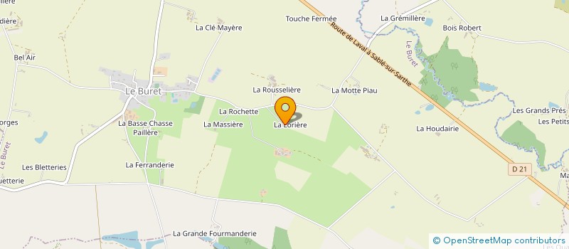 localisation de l'entreprise EARL LES OEUFS DE LA LAURIERE à LE BURET