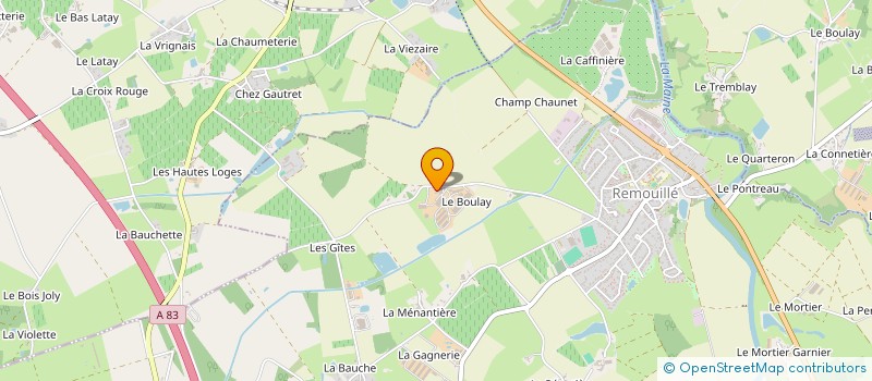 localisation de l'entreprise EARL LES OEUFS DU BOULAY à REMOUILLE