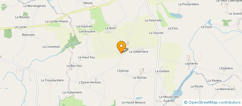 localisation de l'entreprise EARL LES ORMEAUX à SAINT-HILAIRE-DES-LANDES