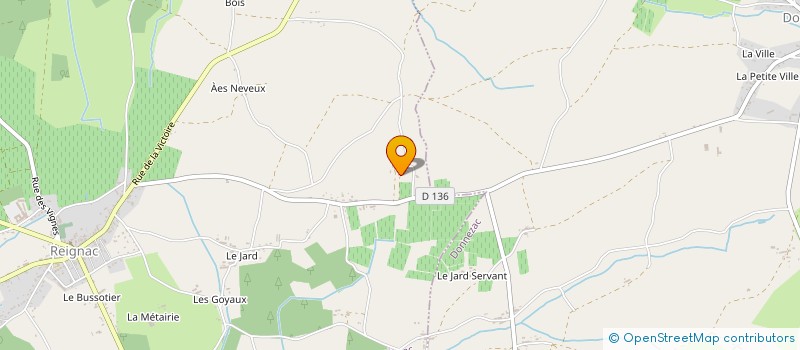 localisation de l'entreprise EARL LES PALMIERS  REIGNAC