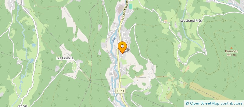 localisation de l'entreprise EARL LES PEPINERES BOVRISSE  PLAINFAING