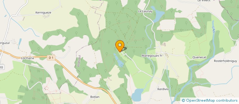 localisation de l'entreprise EARL LES PEPINIERES DE KERFANDOL  PLOERDUT