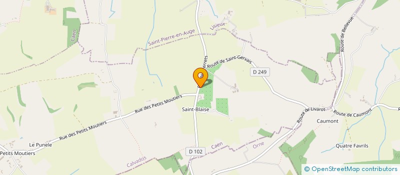 localisation de l'entreprise EARL LES PERRETS à MOUTIERS-EN-AUGE (LES)