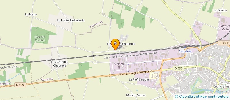localisation de l'entreprise EARL LES PETITES CHAUMES à SURGERES