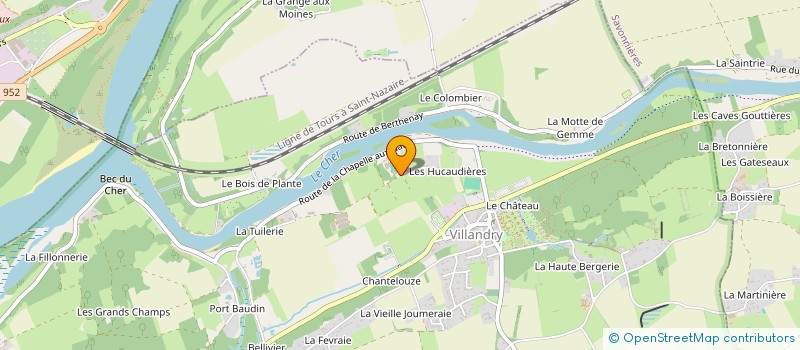 localisation de l'entreprise EARL LES PETITES RIVIERES  VILLANDRY