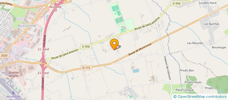 localisation de l'entreprise EARL LES PIBOULS  MONTAUBAN