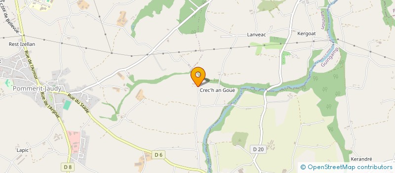 localisation de l'entreprise EARL LES PINS  LA ROCHE-JAUDY