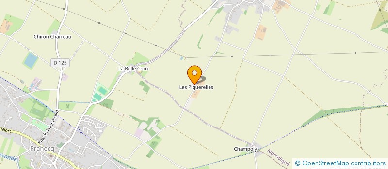 localisation de l'entreprise EARL LES PIQUERELLES à AIGONDIGNE