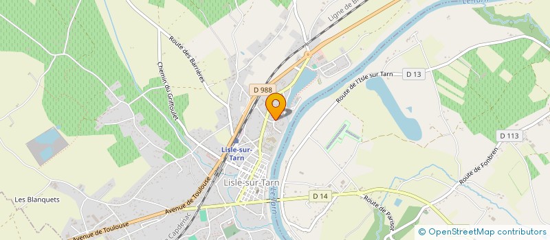 localisation de l'entreprise EARL LES PLANES à LISLE-SUR-TARN