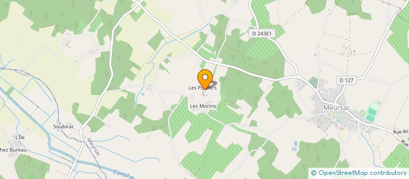 localisation de l'entreprise EARL LES PORTIERS à MEURSAC