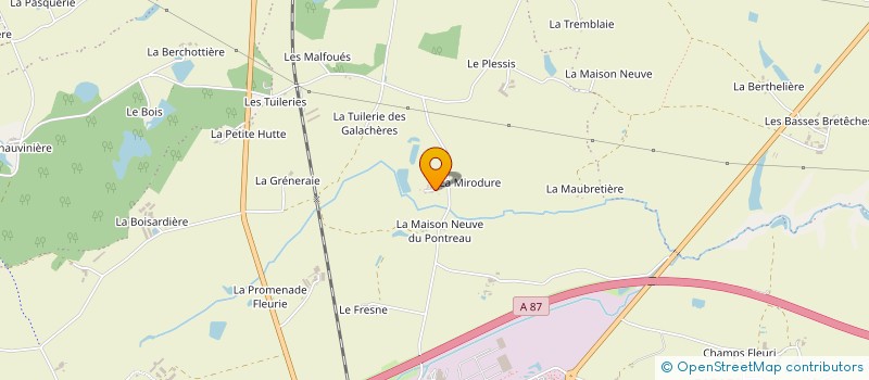 localisation de l'entreprise EARL LES QUATRE SAISONS à CHEMILLE-EN-ANJOU