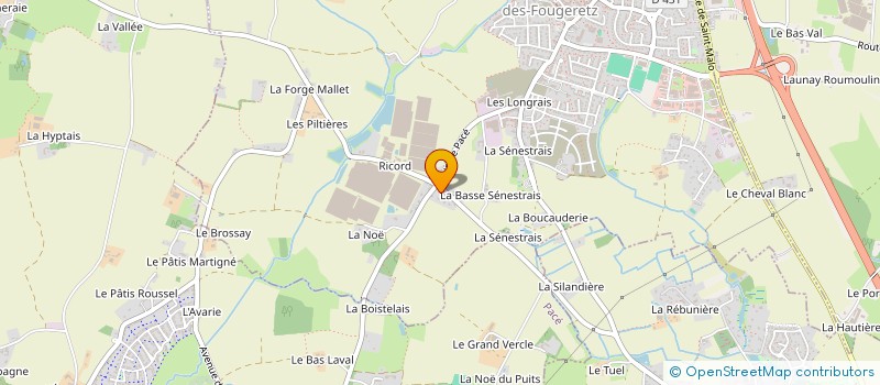 localisation de l'entreprise EARL LES QUATRE VENTS à MELESSE