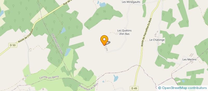 localisation de l'entreprise EARL LES QUETINS D'EN HAUT à CHATILLON-SUR-LOIRE