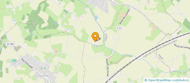 localisation de l'entreprise EARL LES REBILLARDIERES à MEZIERES SOUS LAVARDIN