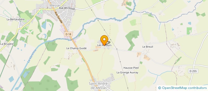 localisation de l'entreprise EARL LES REFOURS à SAINT ANDRE DE MESSEI