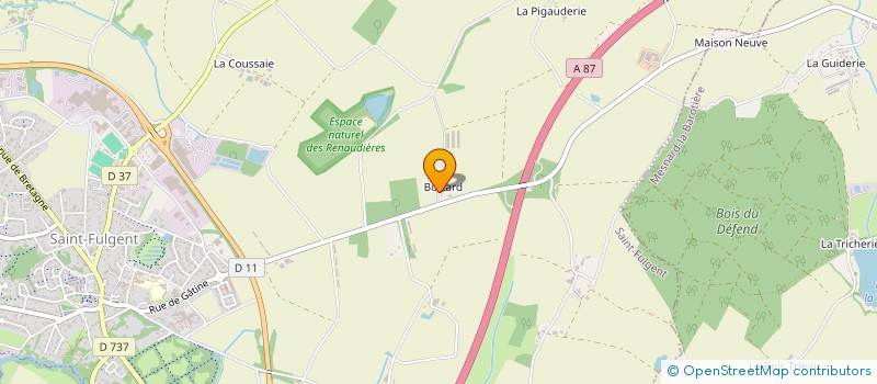 localisation de l'entreprise EARL LES RENAUDIERES à SAINT-FULGENT