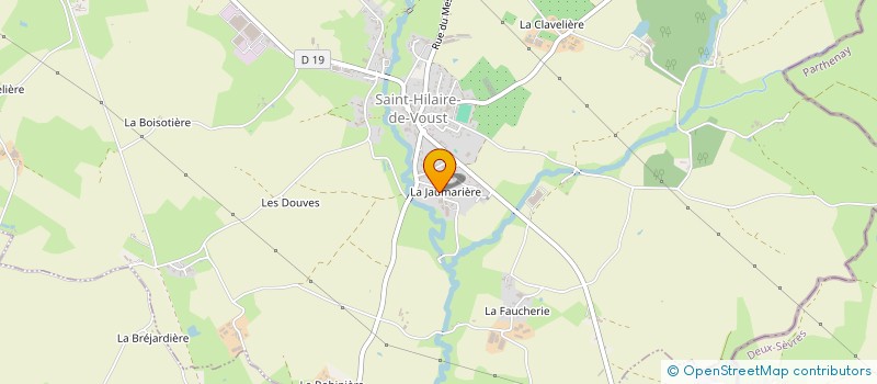 localisation de l'entreprise EARL LES RIVERAINS à SAINT-HILAIRE-DE-VOUST