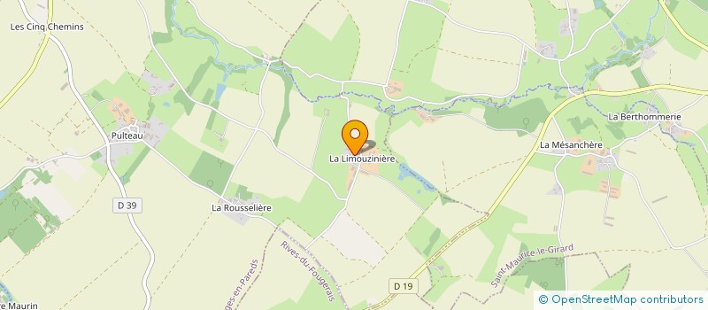 localisation de l'entreprise EARL LES RIVES DU LOING  BAZOGES-EN-PAREDS